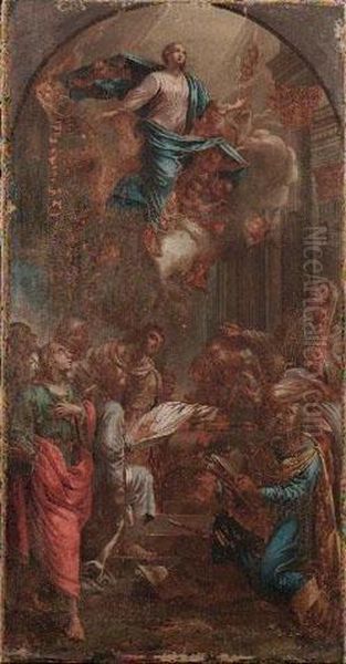 Assunzione Della Vergine Oil Painting by Carlo Bevilacqua