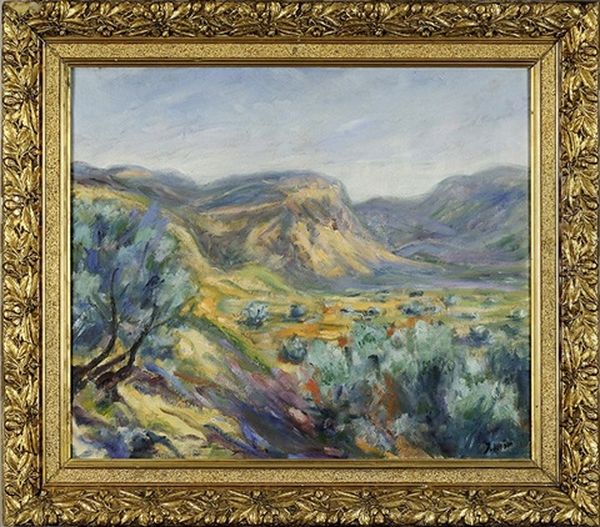 Riells Del Fai Et Sant Feliu De Codines Oil Painting by Joaquin Mir Trinxet