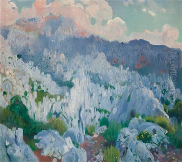 Paisaje De Mallorca Oil Painting by Joaquin Mir Trinxet