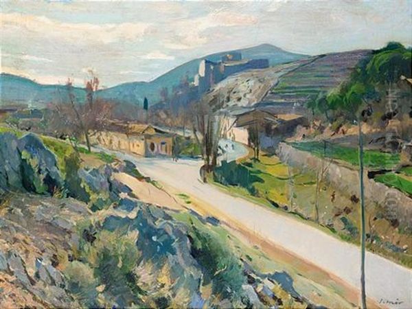 El Pontasgo, Canyelles (view Of The Pontasgo, Canyelles) Oil Painting by Joaquin Mir Trinxet