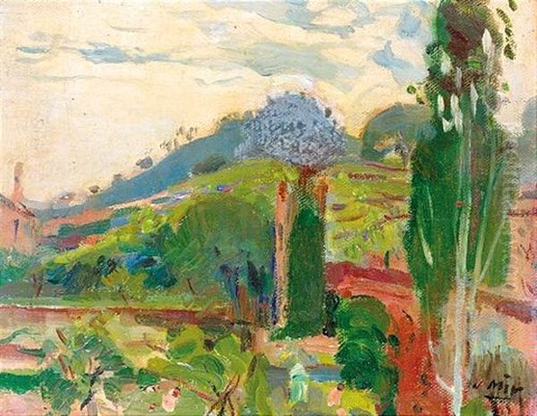 Paisaje (landscape) Oil Painting by Joaquin Mir Trinxet