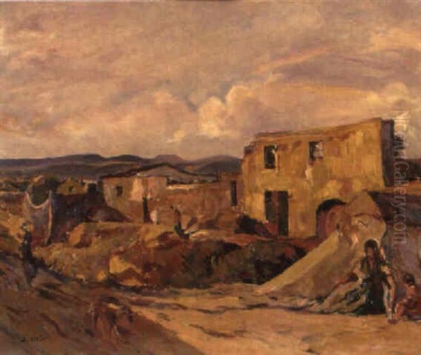 Paisaje Rural Oil Painting by Joaquin Mir Trinxet