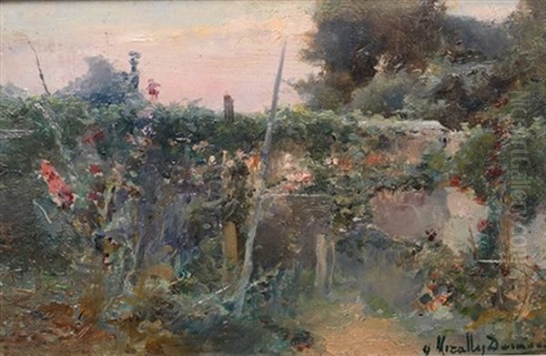 Jardin Oil Painting by Enrique Miralles Darmanin