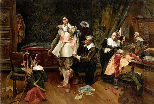 Vanity Clothed Oil Painting by Jose Miralles Darmanin