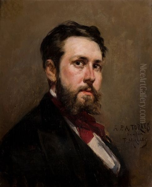 Retrato De Pedro Antonio Jordi Torres Oil Painting by Francisco Miralles y Galup