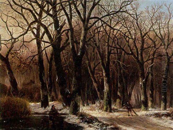 In The Woods Oil Painting by Everardus Benedictus Gregorius Pagano Mirani