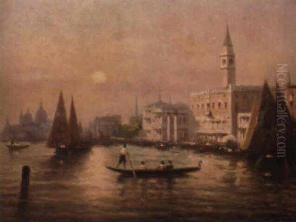 Vista Veneciana Oil Painting by Gaspar Miro Lleo