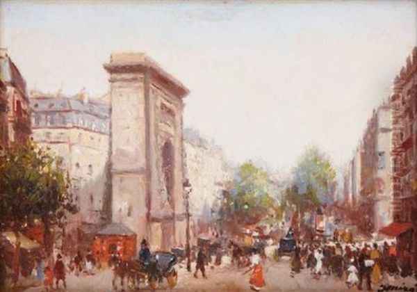 Porte Saint Denis Oil Painting by Joaquin Miro