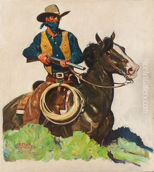 Outlaw Oil Painting by Arthur Mitchell