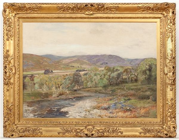 A Perthshire Glen Oil Painting by Colin Gillespie Mitchell