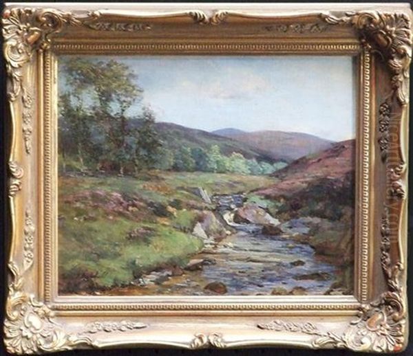 Creek Near Loch Lomond Oil Painting by Colin Gillespie Mitchell