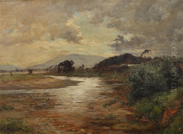 River Landscape Oil Painting by Colin Gillespie Mitchell