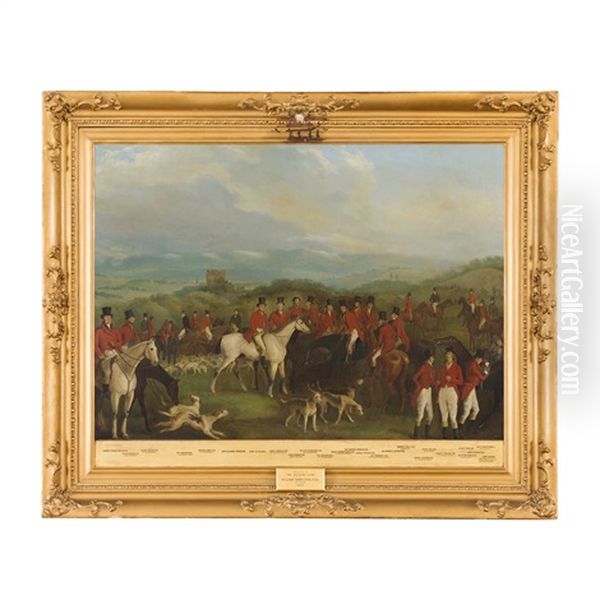 The Lanarkshire And Renfrewshire Hunt Oil Painting by John Mitchell