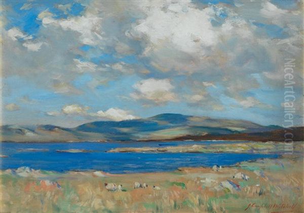 Loch Doon Oil Painting by John Campbell Mitchell