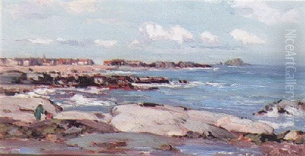 A Summer Day, North Berwick Oil Painting by John Campbell Mitchell