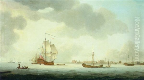 View Of Chatham Oil Painting by Thomas Mitchell