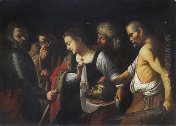 Salome Con La Testa Del Battista Oil Painting by Jeremias Mittendorff