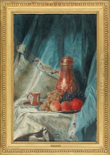 Dejeuner Du Matin Oil Painting by Andre (Count) de Mniszek