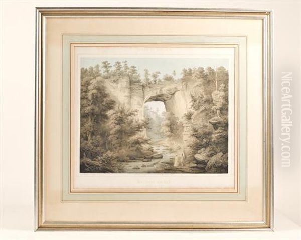 Natural Bridge, Rockbridge Co., Va. Oil Painting by Edward Beyer