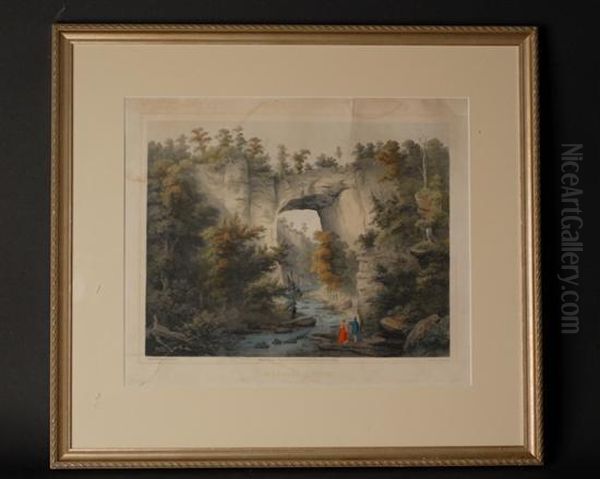 Natural Bridge, Rockbridge County, Virginia Oil Painting by Edward Beyer