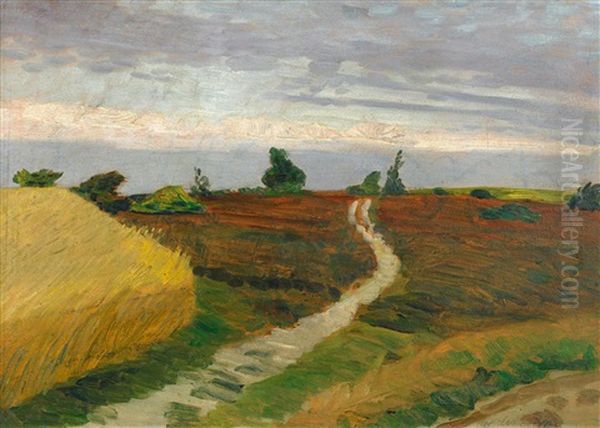 Studie Von Weyerberg Oil Painting by Otto Modersohn