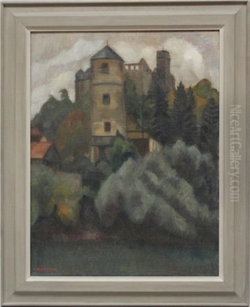 Wertheim-weiser Turm Der Hofhaltung Oil Painting by Otto Modersohn