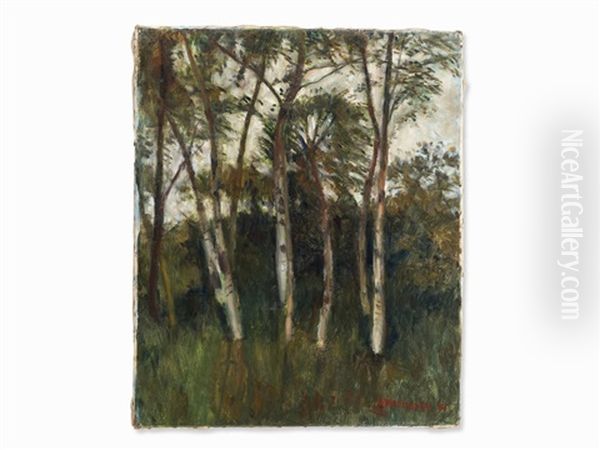 Group Of Birches by Otto Modersohn