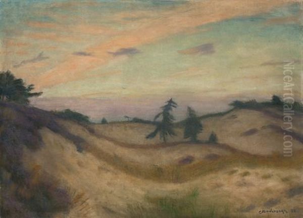 Abend In Der Surheide Oil Painting by Otto Modersohn