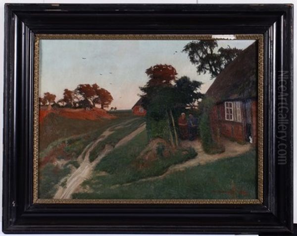 Ein Stiller Winkel Oil Painting by Otto Modersohn