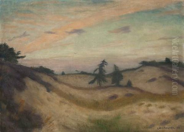 Abend In Der Surheide Oil Painting by Otto Modersohn