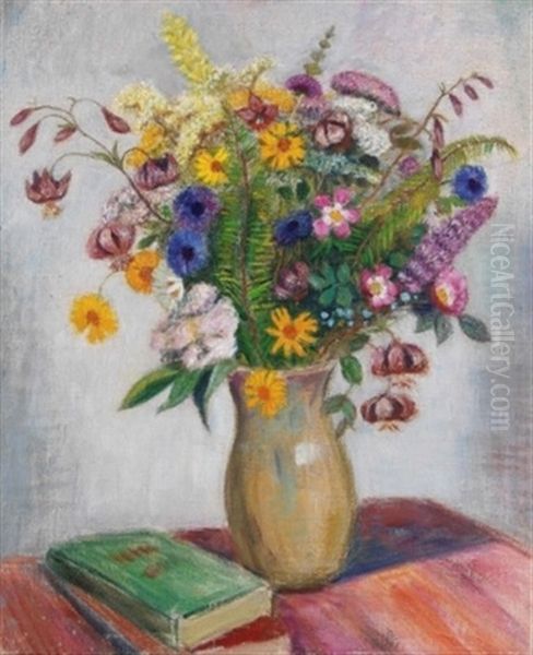 Gebirgsblumenstraus Oil Painting by Otto Modersohn