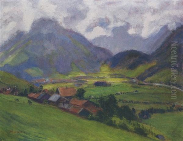 Am Gailenberg (allgau) Oil Painting by Otto Modersohn