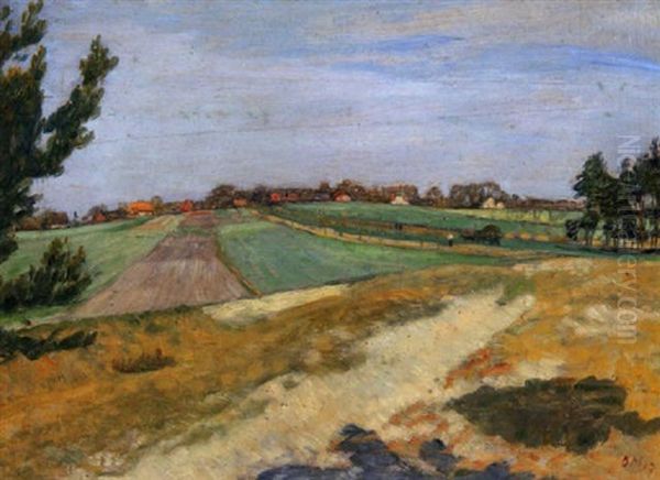 Sommertag (am Muhlenberg) Oil Painting by Otto Modersohn