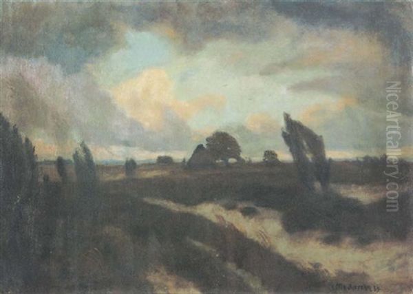 Luneburger Heide Oil Painting by Otto Modersohn