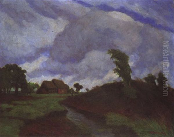 Vor Dem Sturm Oil Painting by Otto Modersohn