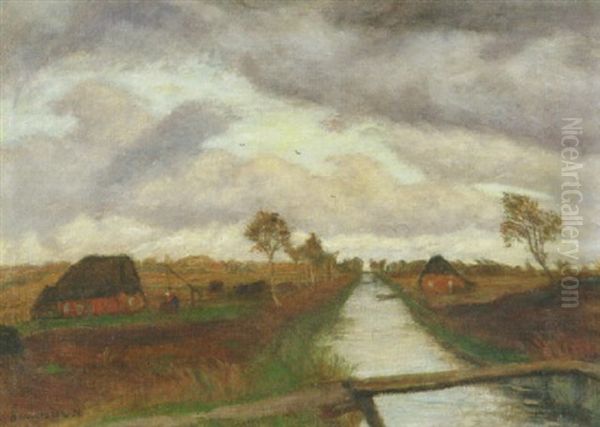 Teufelsmoor Oil Painting by Otto Modersohn