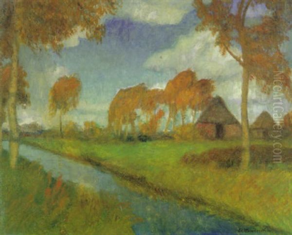 Herbststurm Im Moor by Otto Modersohn