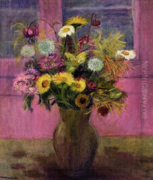 Wiesenblumenstraus Oil Painting by Otto Modersohn