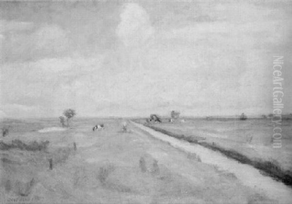 Hammewiesen Oil Painting by Otto Modersohn