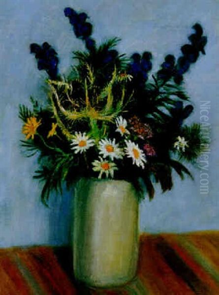 Wiesenblumenstrauss Oil Painting by Otto Modersohn