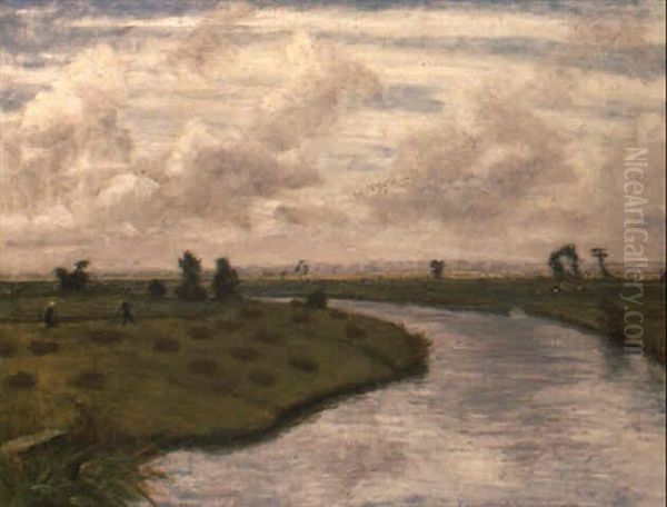 Heumahd An Der Wumme Oil Painting by Otto Modersohn