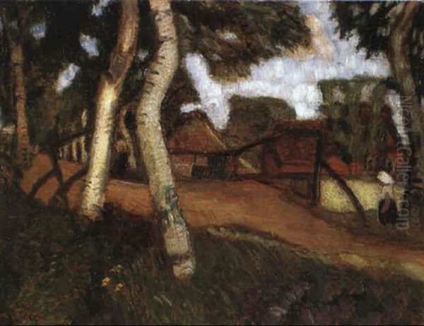 Moordamm Oil Painting by Otto Modersohn