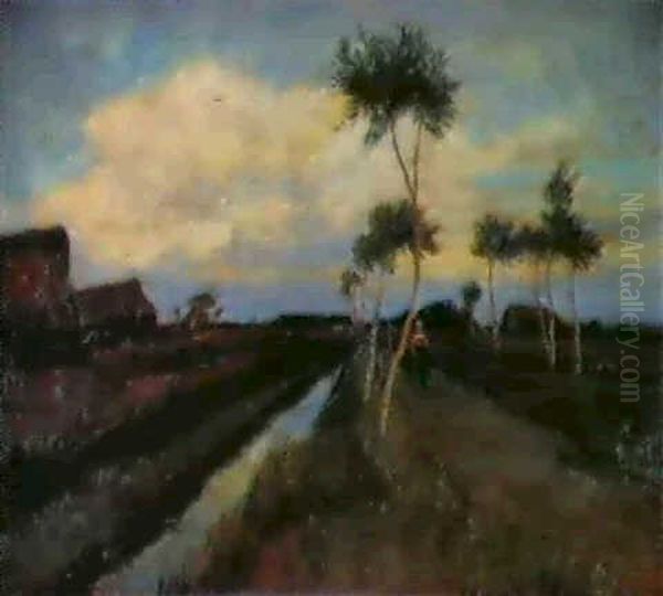 Moordamm Oil Painting by Otto Modersohn