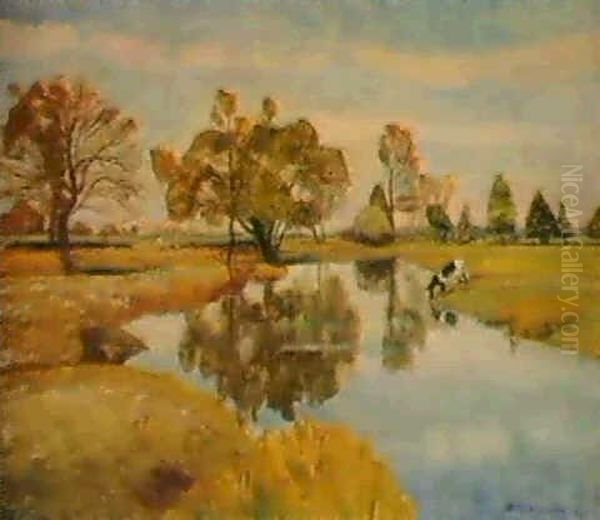 Landschaft Oil Painting by Otto Modersohn