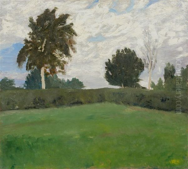 Brunjes Garten Oil Painting by Paula Modersohn-Becker