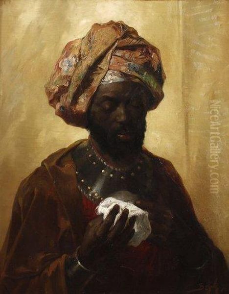 Noir Au Turban Oil Painting by Pierre-Marie Beyle