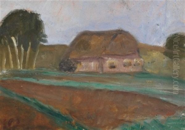 Kleine Landschaft Oil Painting by Paula Modersohn-Becker