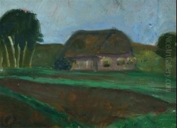 Kleine Landschaft Oil Painting by Paula Modersohn-Becker