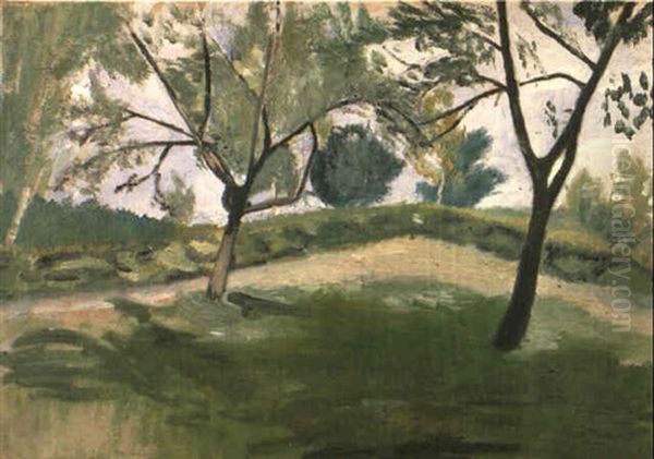 Landschaft Mit Drei Baumen by Paula Modersohn-Becker