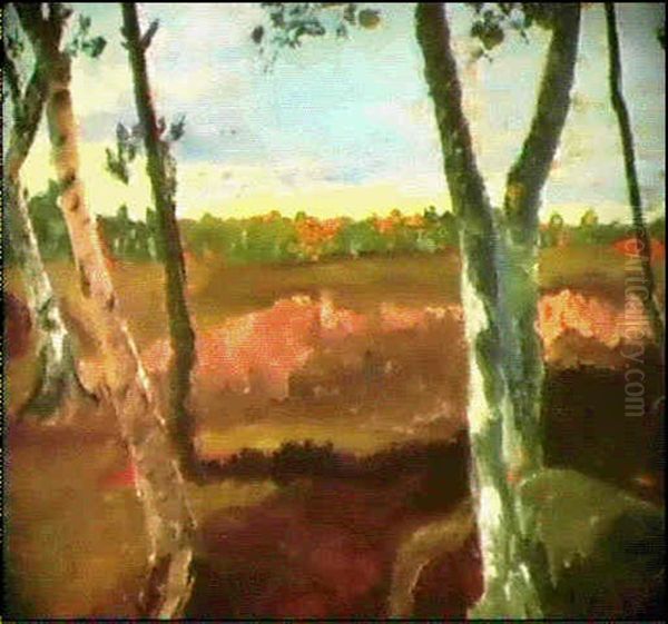 Heide Und Birken Oil Painting by Paula Modersohn-Becker